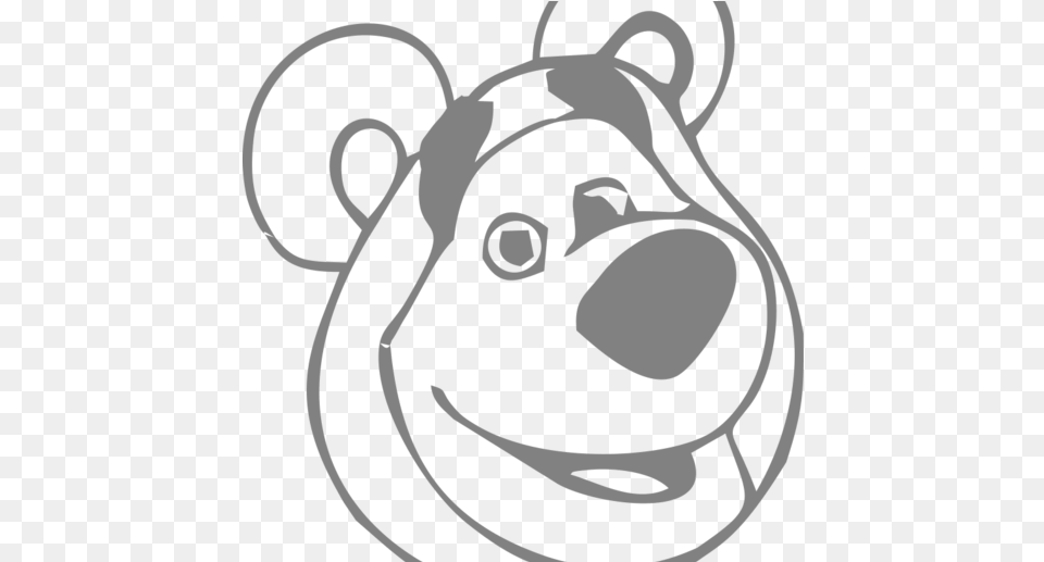Bear From Masha And The Cookie Cutter Masha And The Bear Coloring Pages, Stencil, Livestock, Snout, Animal Free Png Download