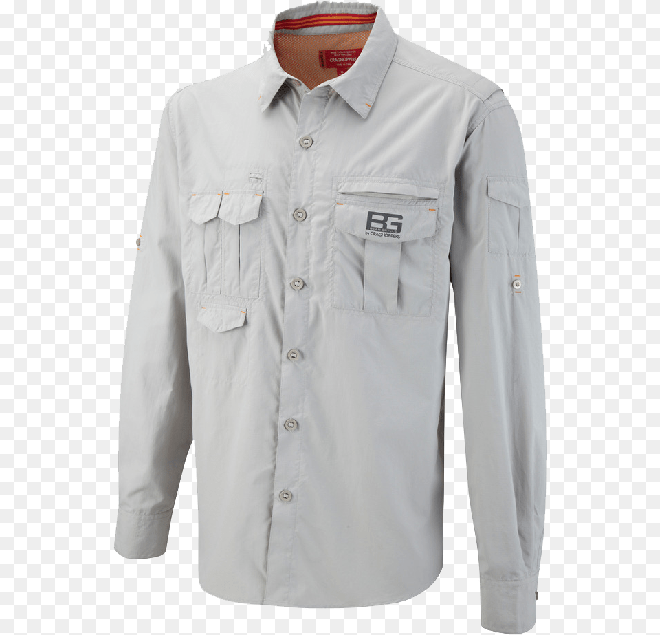 Bear Grylls Shirt, Clothing, Long Sleeve, Sleeve, Dress Shirt Png Image
