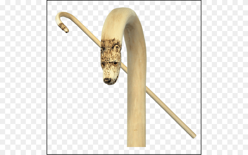 Bear Head Horn On Hickory With Heartwood Stock Horn, Stick, Bow, Weapon, Cane Free Png