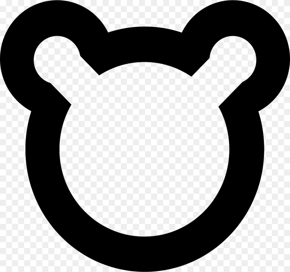 Bear Head Icon Download, Stencil, Symbol Free Png