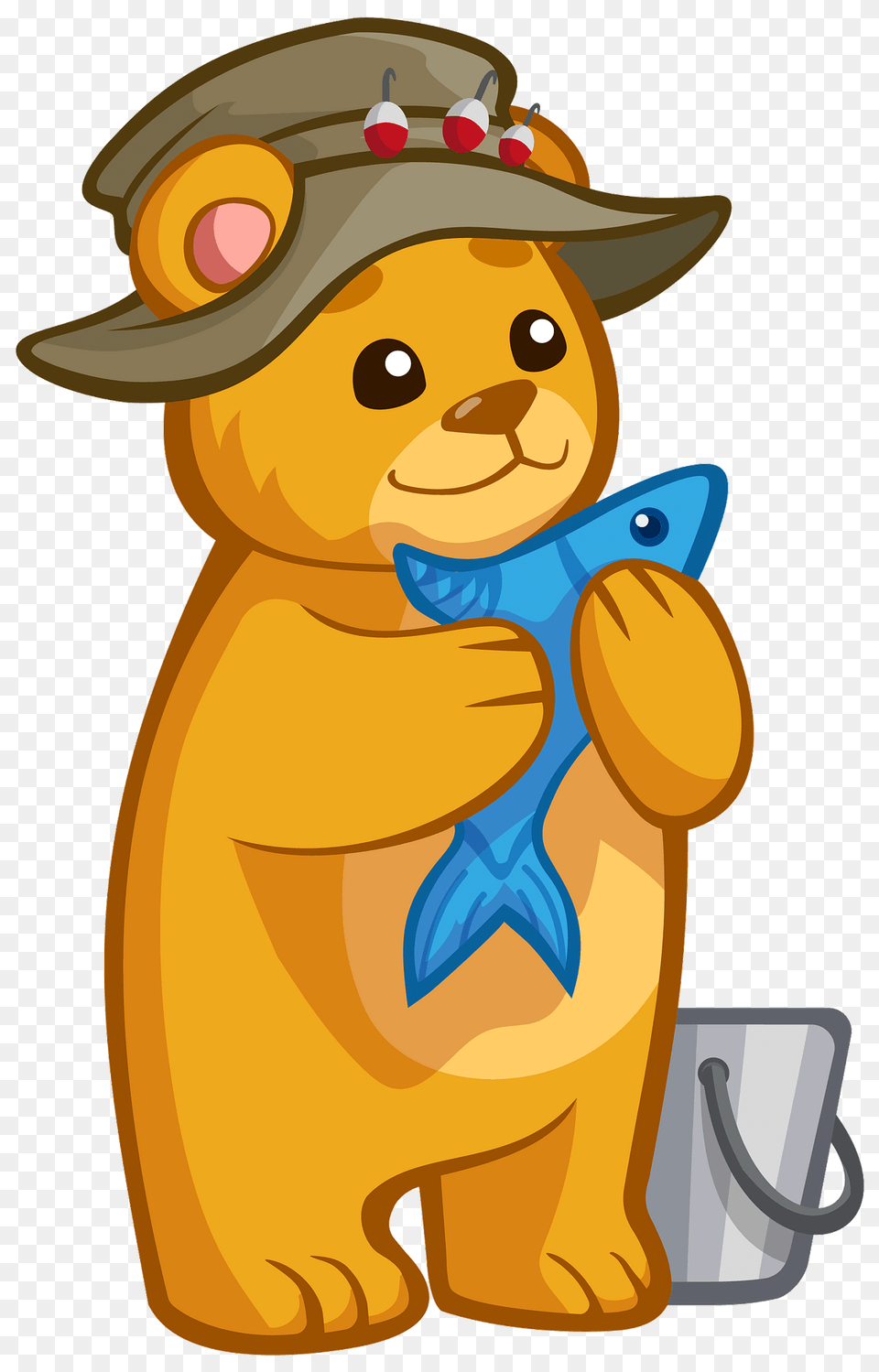 Bear Holding Fish Clipart, Animal, Mammal, Wildlife, Face Png