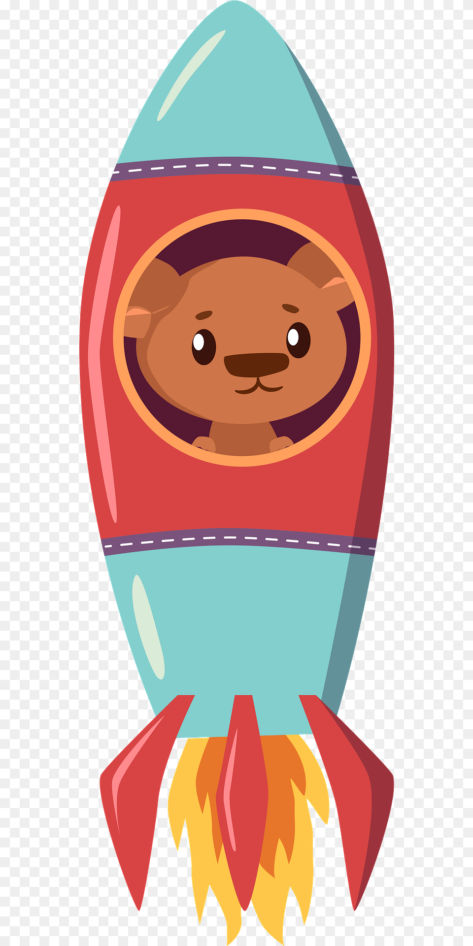 Bear In A Rocket Clipart, Clothing, Hat, Cap, Face Free Png Download