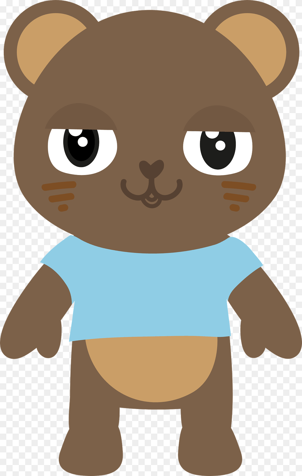 Bear In Blue T Shirt Clipart, Plush, Toy, Baby, Person Free Png