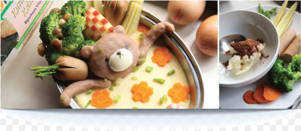 Bear In Spa Broccoli, Food, Meal, Lunch, Dish Free Png Download
