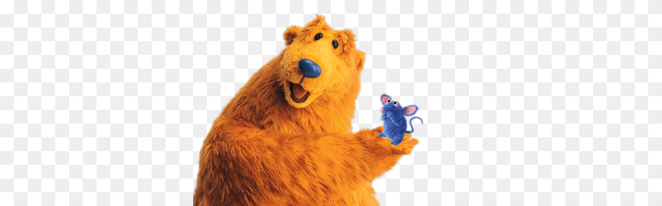 Bear In The Big Blue House Holding Tutter On His Hand, Teddy Bear, Toy, Animal, Mammal Free Png