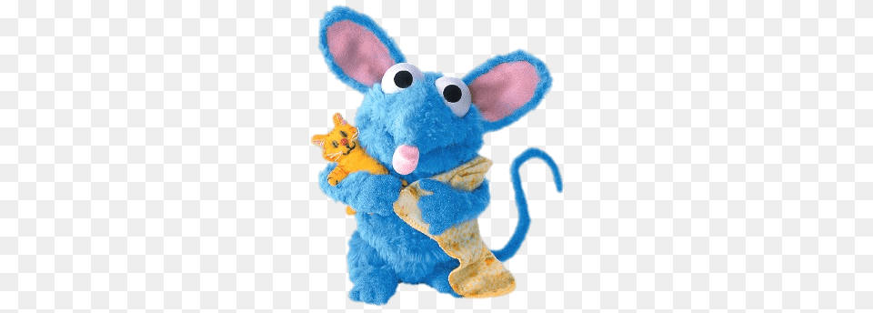 Bear In The Big Blue House Tutter Holding Cuddly Toy And Blanket, Plush, Teddy Bear Png Image