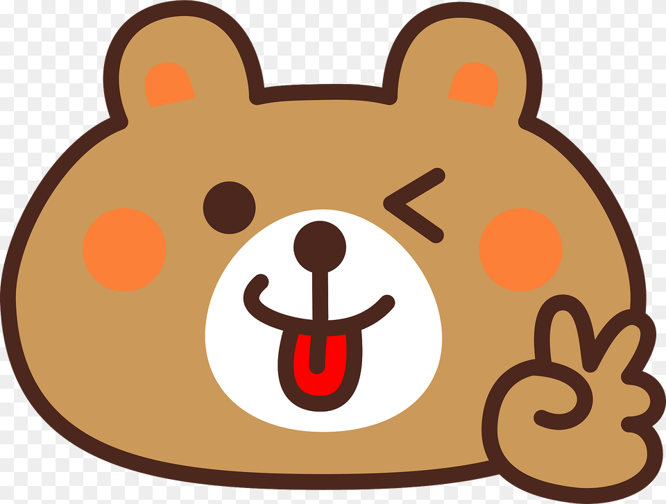 Bear Is Giving V Sign Clipart, Electronics, Hardware, Bag Free Transparent Png