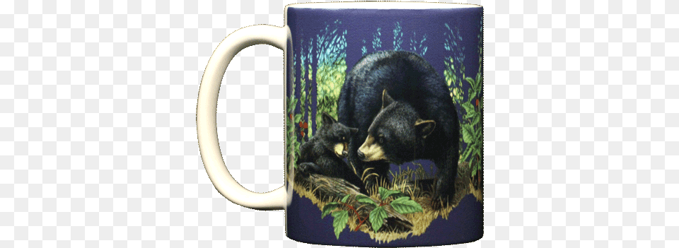 Bear Mom Ceramic Mug Mom Ceramic Mug, Animal, Mammal, Wildlife, Black Bear Free Transparent Png