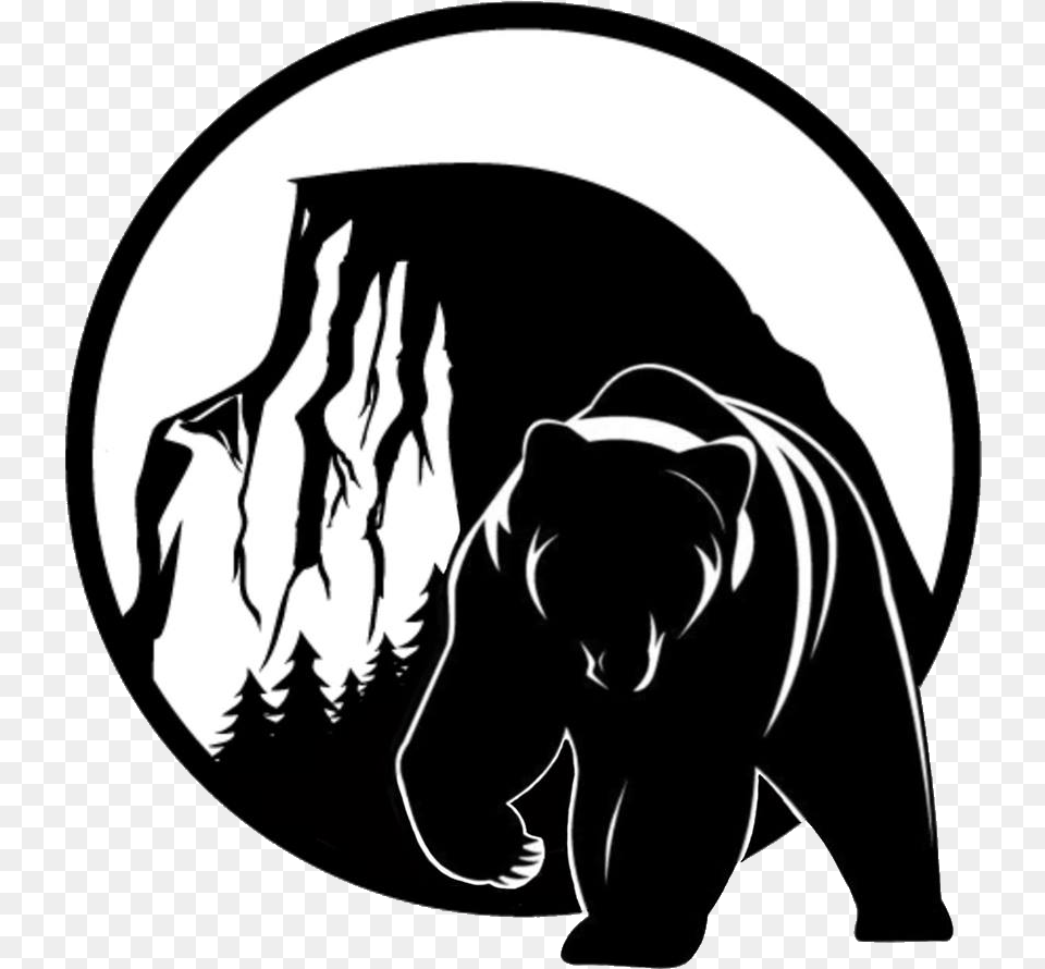 Bear Mountain Coffee Company Grizzly Bear Paw Logo, Stencil, Adult, Female, Person Png