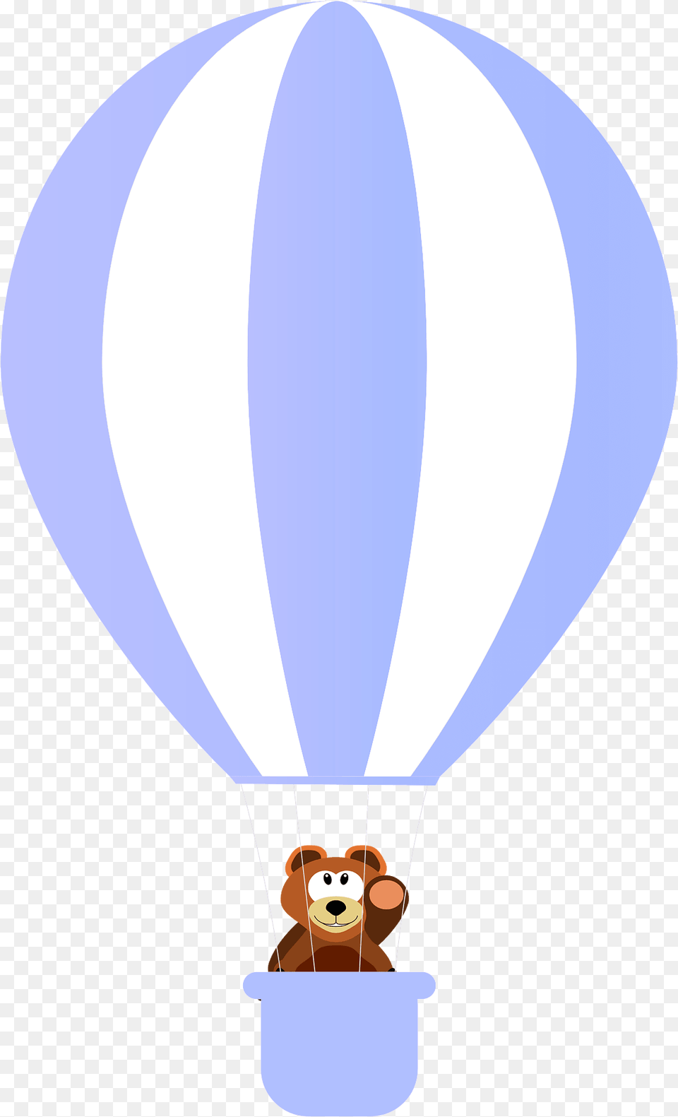 Bear On The Air Balloon Clipart, Aircraft, Hot Air Balloon, Transportation, Vehicle Free Png