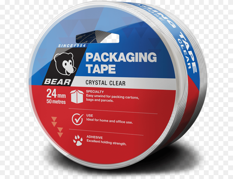 Bear Packaging Tape 24mmx50m Clear 50mm X 15m Brown Packaging Tape Png Image