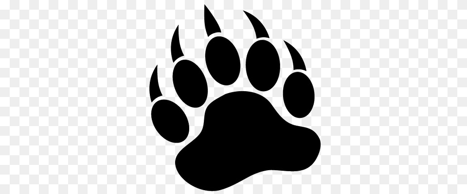 Bear Prints, Electronics, Hardware, Stencil, Claw Free Transparent Png