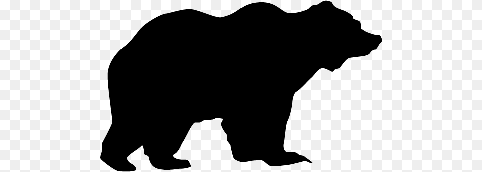 Bear Safety, Silhouette, Animal, Mammal, Wildlife Free Png