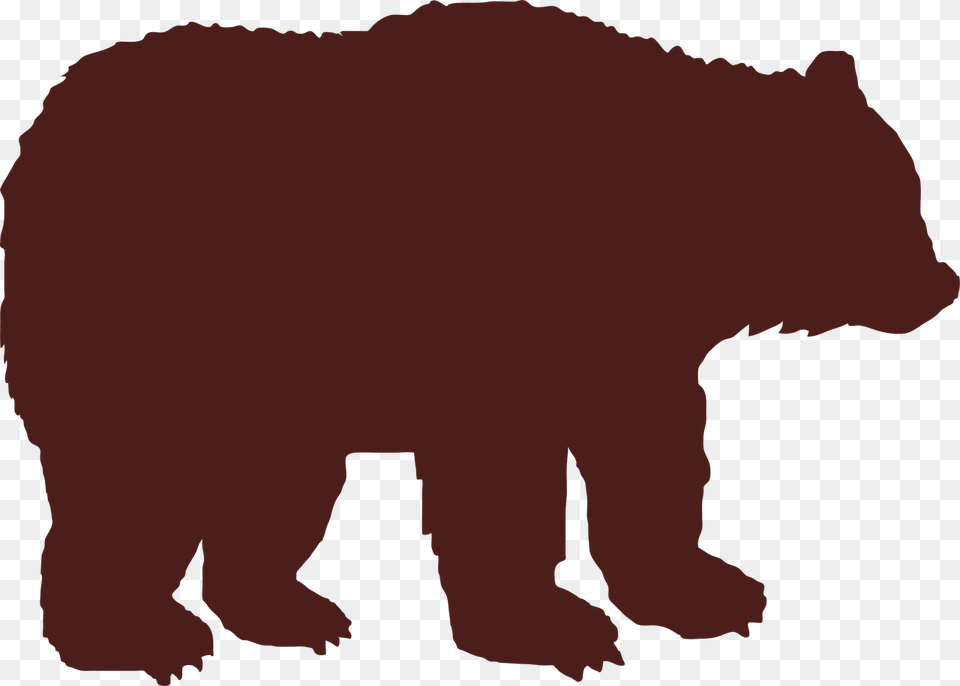 Bear Scalable Vector Graphics T Shirt Clip Art Silhouette Bear Clipart Black And White, Animal, Mammal, Wildlife, Brown Bear Png Image
