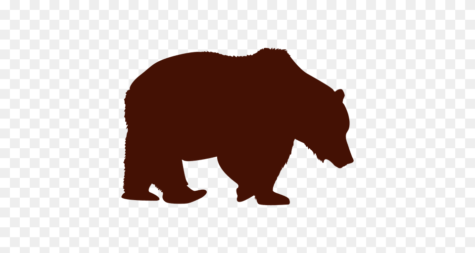 Bear Silhouette, Animal, Mammal, Wildlife, Brown Bear Free Png Download