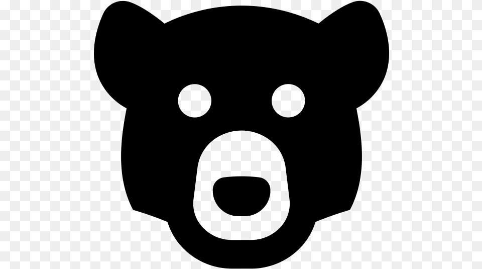 Bear Skin Bear Profile Icon, Gray Png