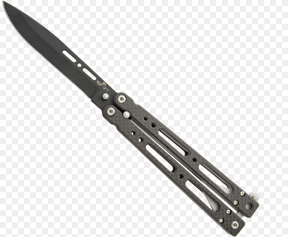 Bear Song Iv Carbon Fiber Black Powder Coated Blade Utility Knife, Dagger, Weapon, Cutlery Free Png Download
