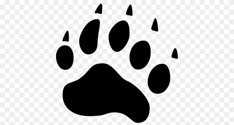 Bear Tracks Clip Art, Stencil, Electronics, Hardware, Footprint Free Transparent Png