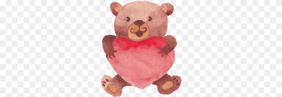 Bear Watercolor Painting Drawing Watercolor Painting, Teddy Bear, Toy, Plush Png Image