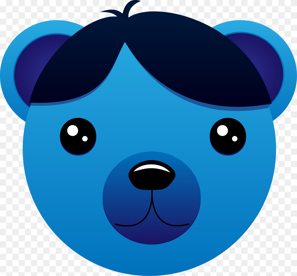 Bear With Parted Big Image Blue Bear Shower Curtain, Disk, Toy Free Png