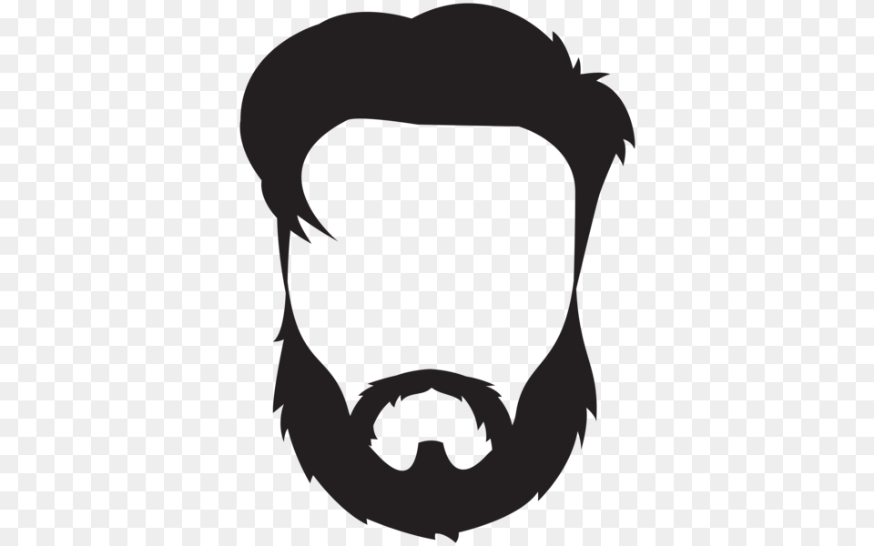 Beard, Stencil, Person Free Png