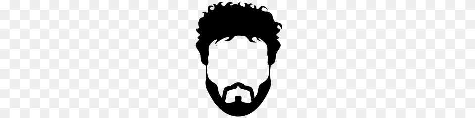 Beard, Stencil, Silhouette, Head, Person Png Image