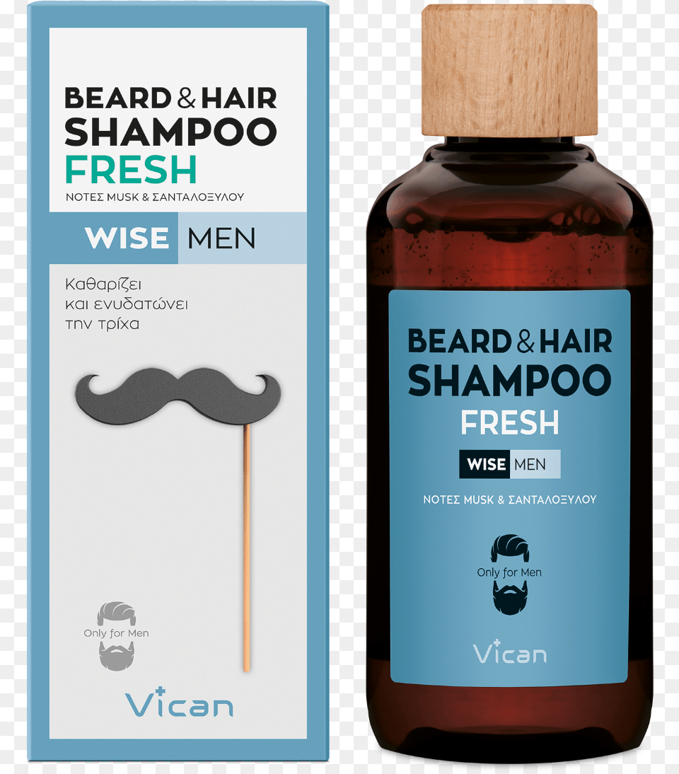 Beard And Hair Shampoo Wise Man, Bottle, Food, Seasoning, Syrup Free Png Download