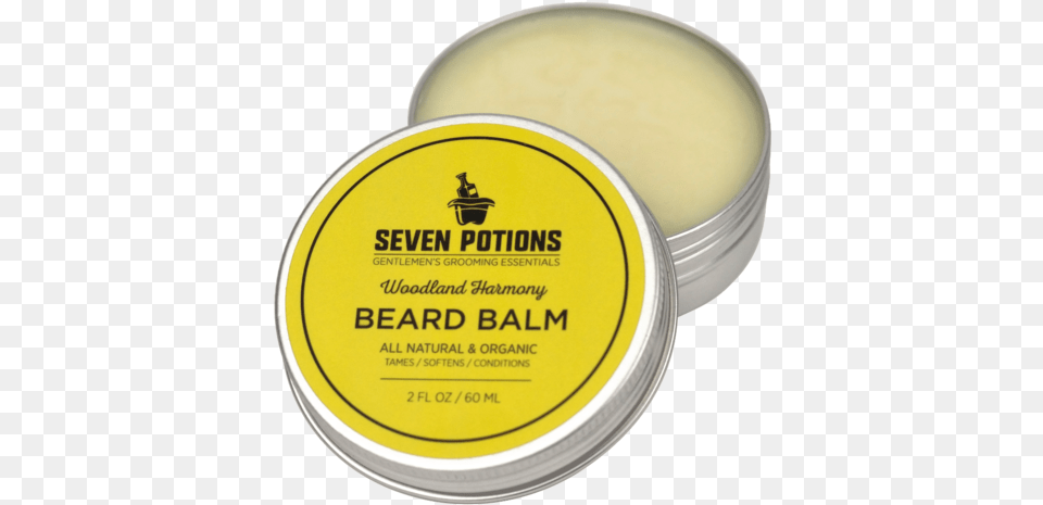 Beard Balm Conditioniner Seven Potions Beard Balm 2 Oz 100 Natural Organic, Bottle, Face, Head, Person Free Png
