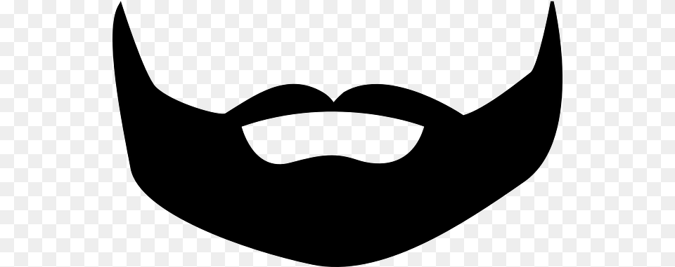 Beard Cartoon Mustache And Beard, Gray Free Transparent Png