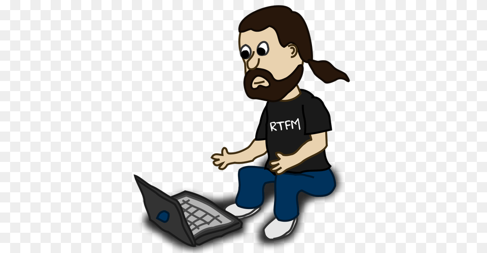 Beard Clipart, Computer, Electronics, Laptop, Pc Free Transparent Png