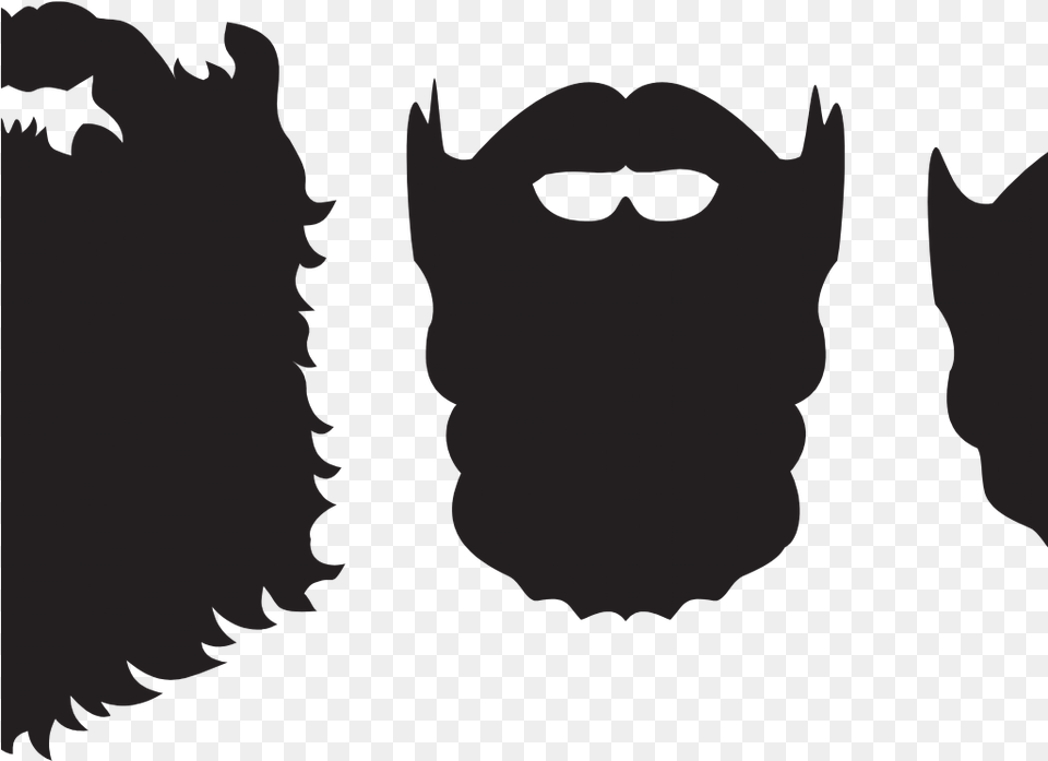 Beard Clipart Beard Silhouette Daddy Baby Onesie Beard, Stencil, Person, Face, Head Free Png Download