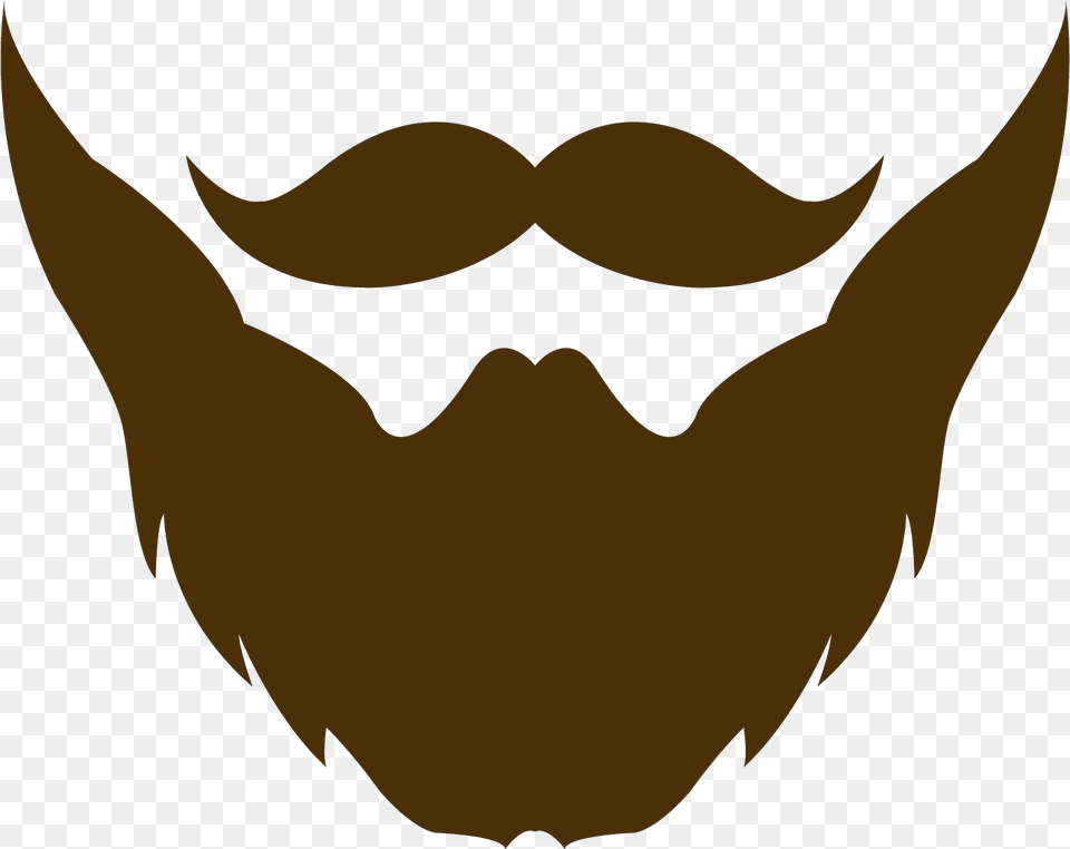 Beard Clipart Brown Beard Bigote Y Barba, Face, Person, Head, Logo Free Transparent Png