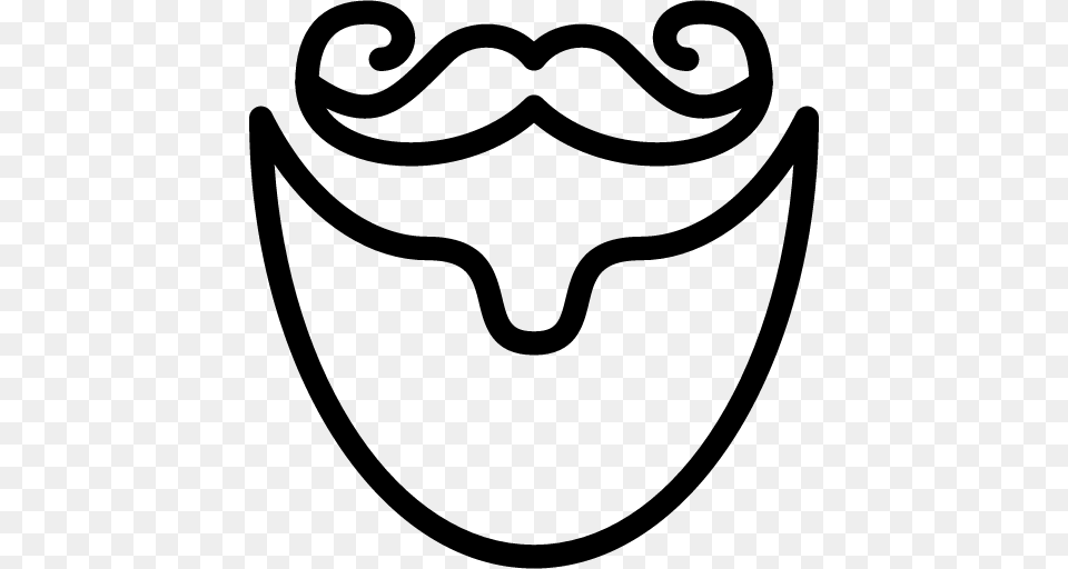 Beard Clipart Pixel, Gray Png