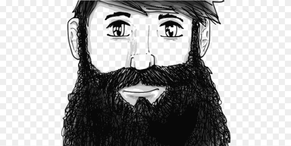 Beard Clipart Real Beard Cartoon, Adult, Person, Man, Male Free Transparent Png