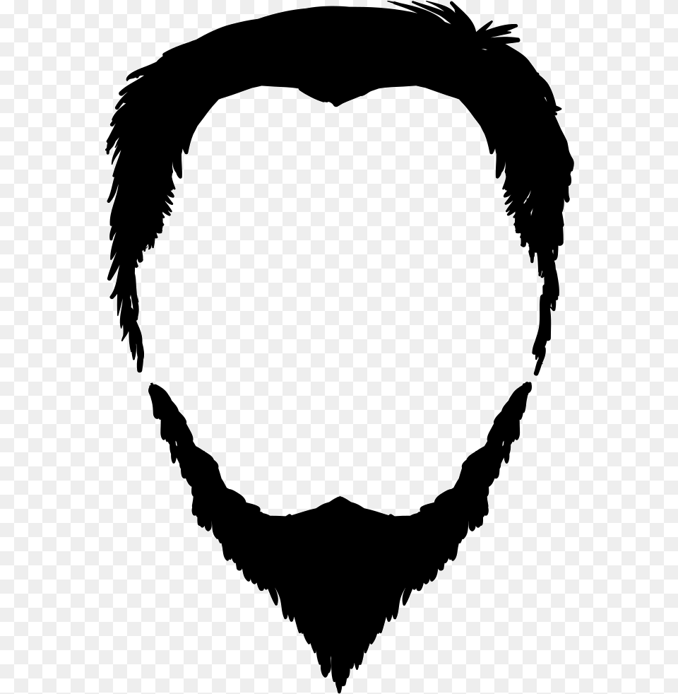 Beard Comments Vintage Barber Shop Cr, Stencil, Head, Person, Adult Free Png
