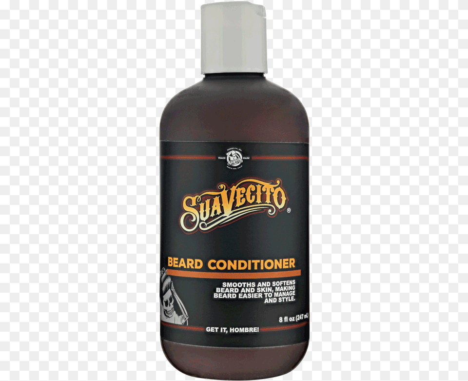 Beard Conditioner Front Suavecito 8 Ounce Shaving Creme, Bottle, Cosmetics, Perfume Png Image