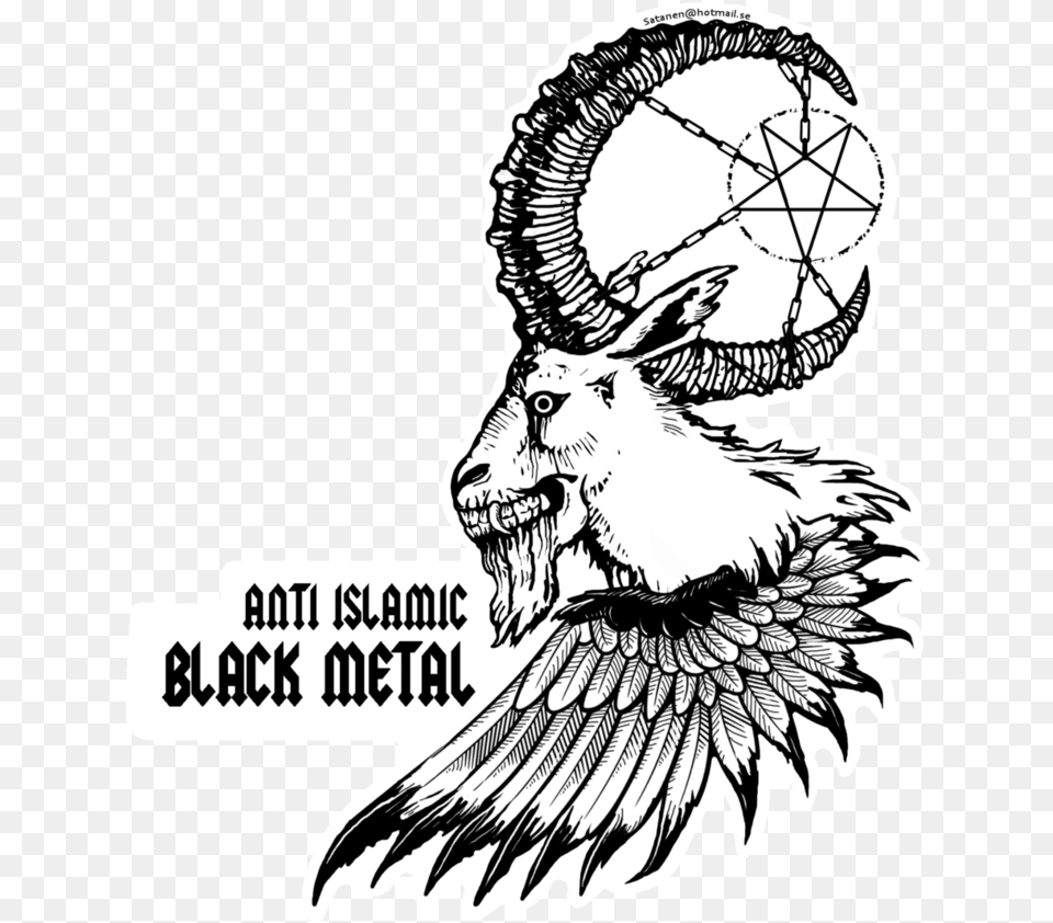 Beard Drawing Background Burning Mosque Black Metal, Art, Animal, Bird Free Png Download