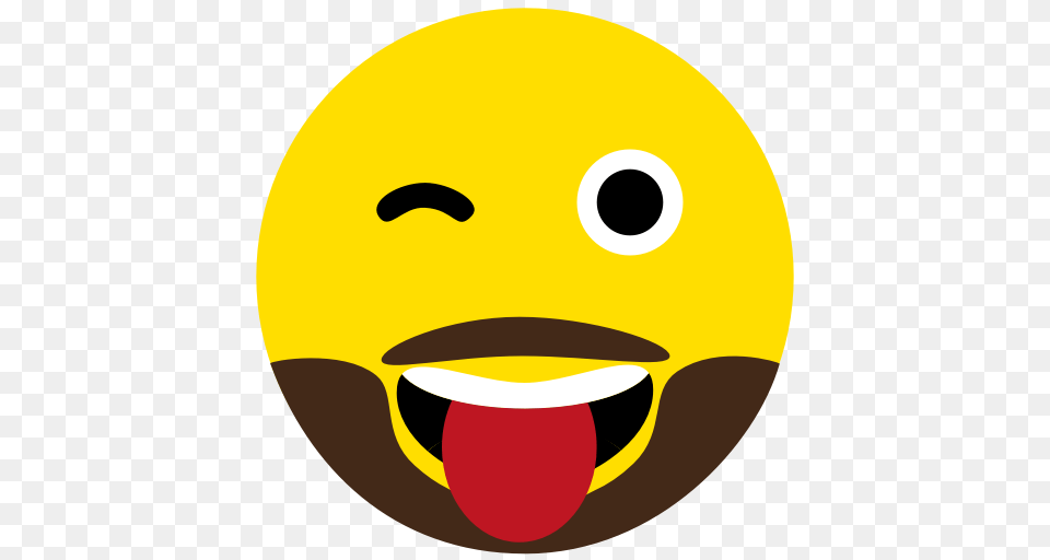 Beard Emoji Eyes Face Naughty Icon, Head, Person Free Png Download