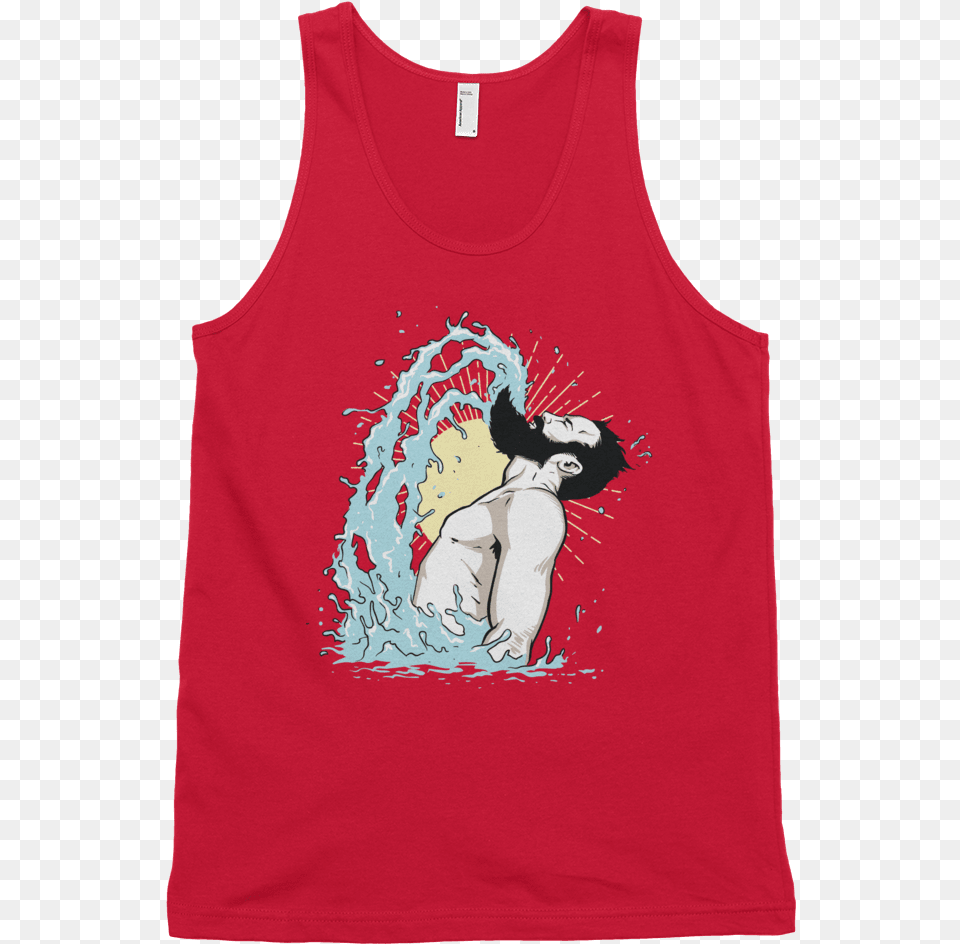 Beard Flip Tank Top Swish Embassy T Shirt, Clothing, Tank Top, Person, Face Free Png