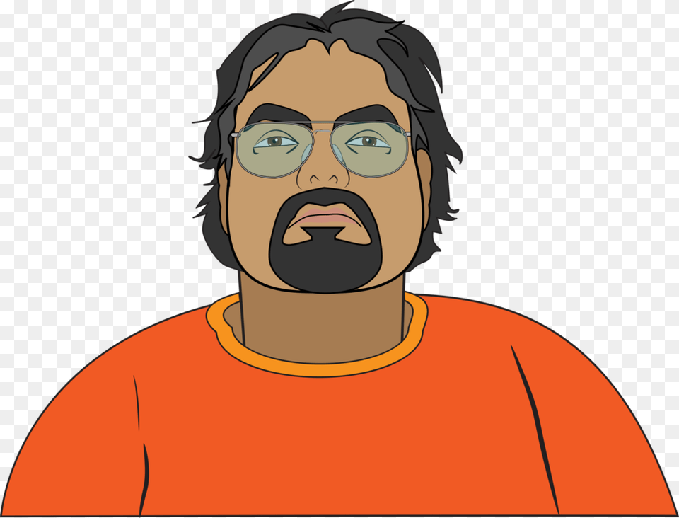 Beard Forty Generation X Glasses Goatee Guy Man Man With Goatee In Cartoon, Portrait, Photography, Face, Person Free Png Download