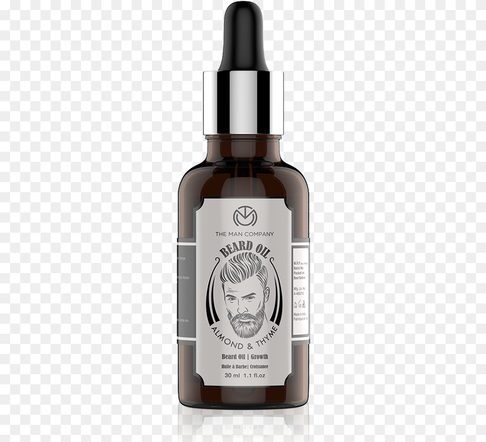 Beard Growth Oil Man Company Beard Growth Oil, Bottle, Perfume, Cosmetics, Person Free Png Download