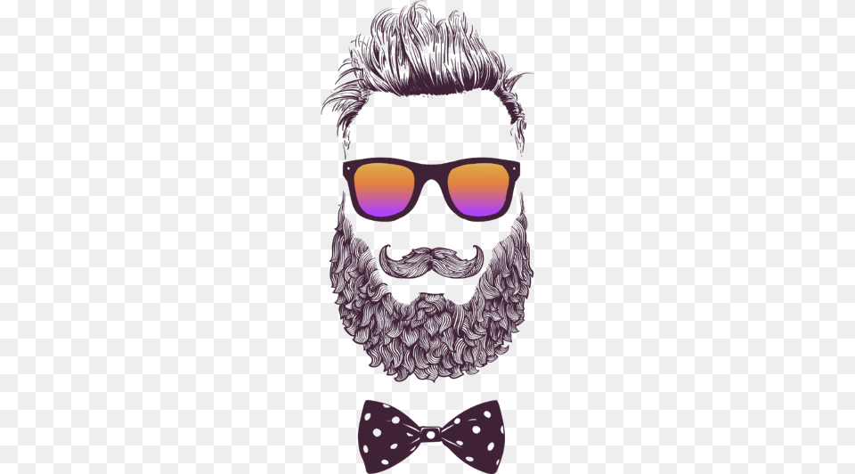 Beard Hipster Man Silhouette Sakal, Accessories, Tie, Formal Wear, Glasses Free Png Download