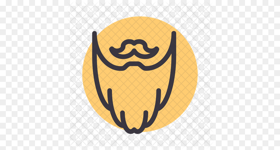 Beard Icon Beard Doodle, Logo, Disk Png Image