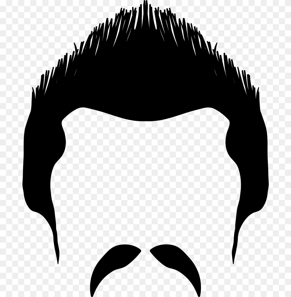 Beard Icon Face, Head, Person, Stencil Free Png Download