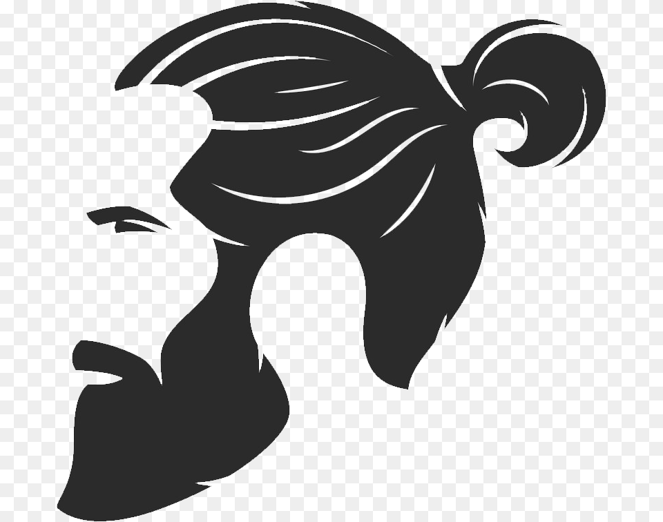 Beard Icon Hair Men Barber Silhouette, Stencil, Adult, Female, Person Free Transparent Png