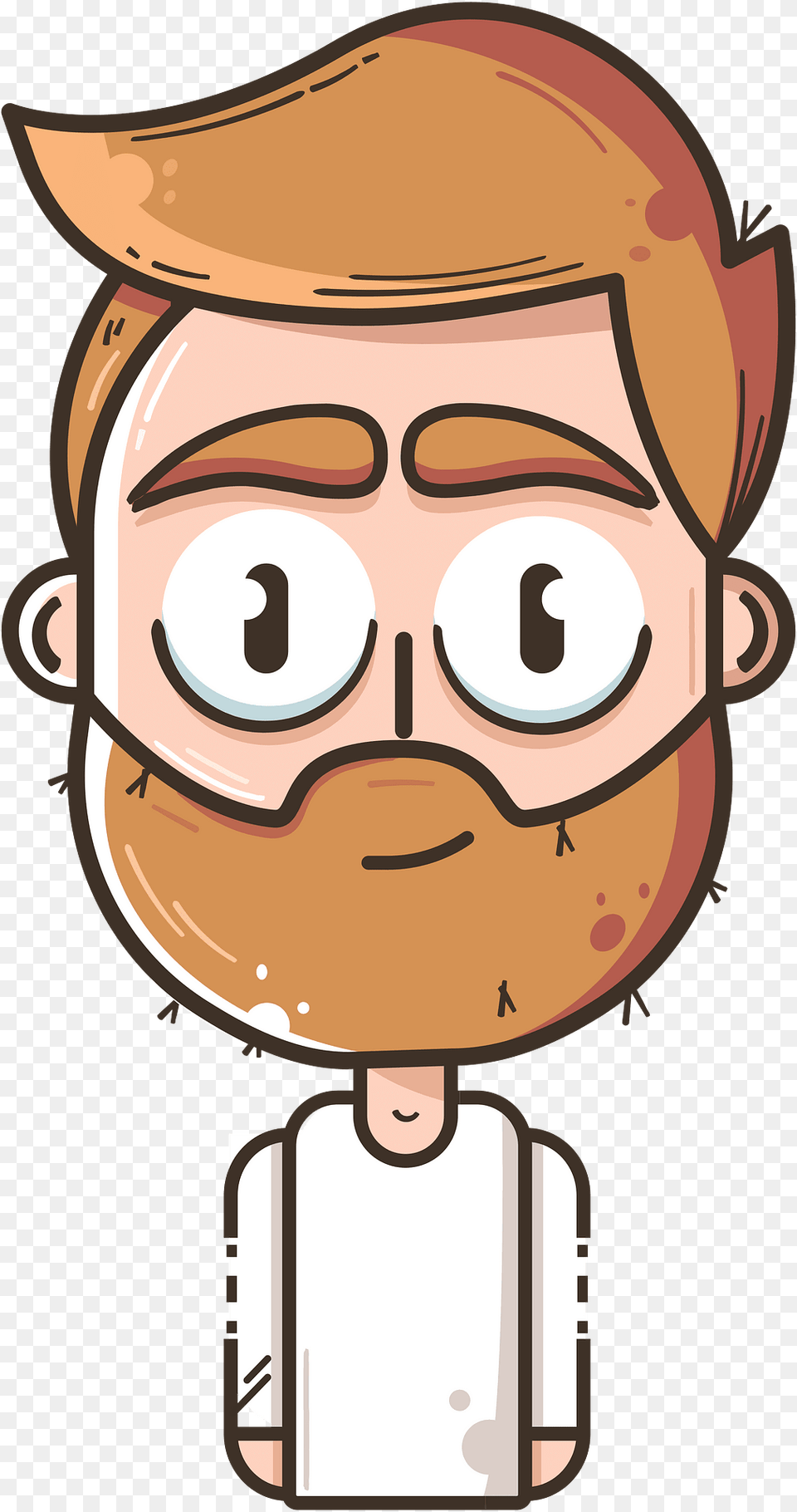 Beard Man Character Clipart, Baby, Person, Face, Head Free Png Download