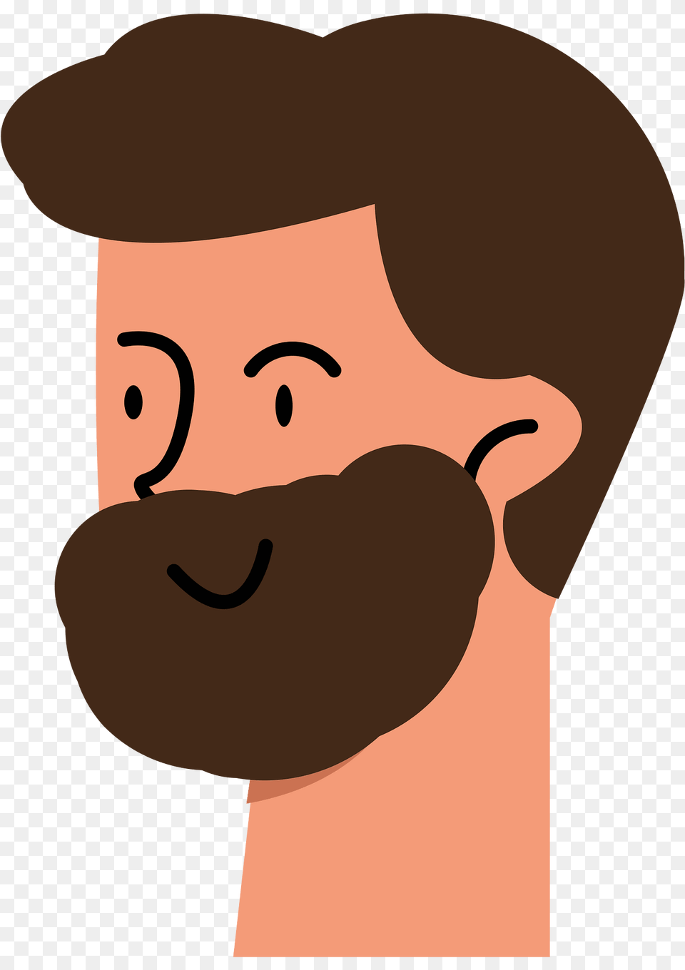 Beard Man Head Clipart, Face, Mustache, Person Free Png