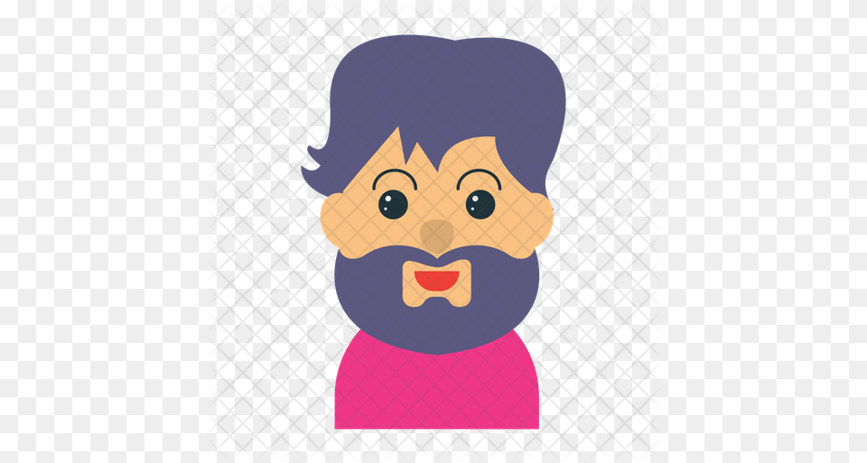 Beard Man Icon For Adult, Face, Head, Person, Den Free Png Download