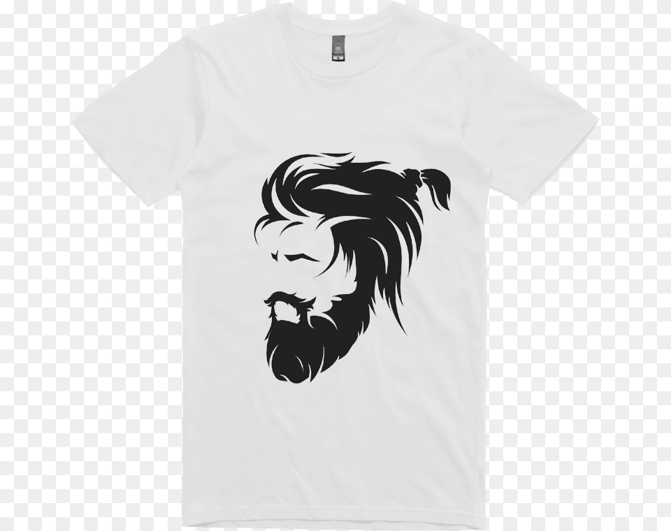 Beard Man Look T Shirt White Colour Shirt Eddy Current Suppression Ring Merch, Clothing, T-shirt, Stencil, Face Png Image