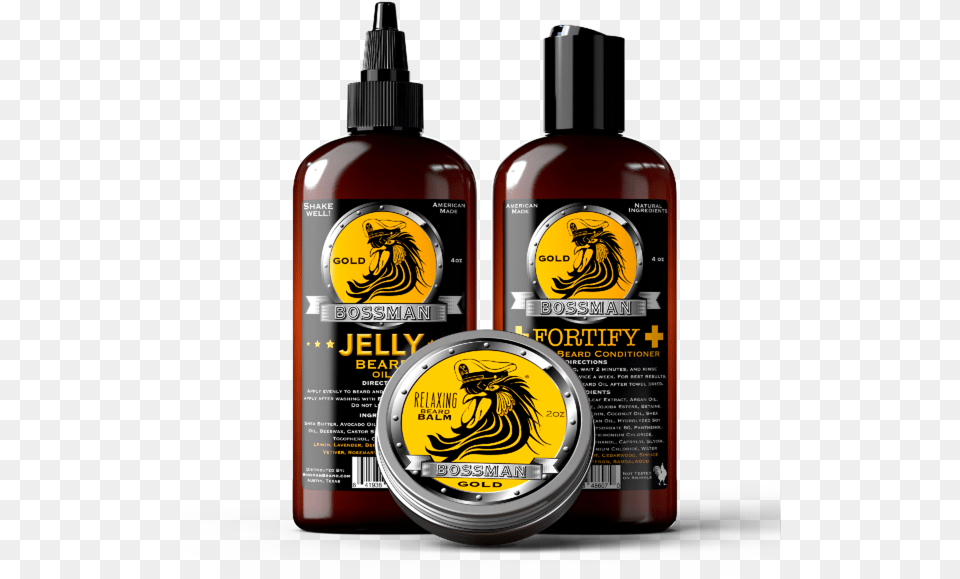 Beard Oil Bossman Jelly, Bottle, Cosmetics, Perfume Free Png Download